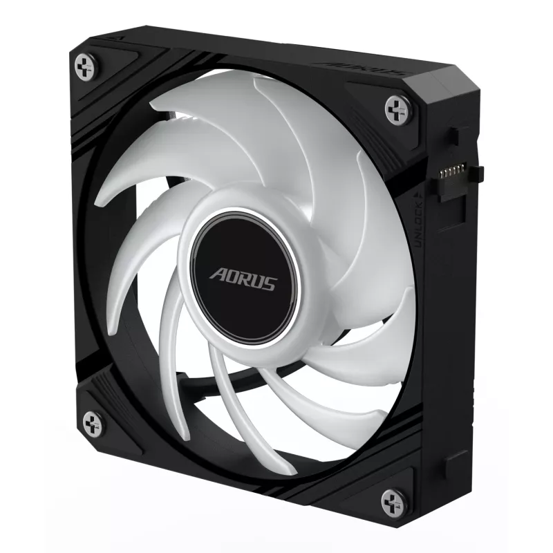 Viskas viename skysčio aušintuvas GIGABYTE AORUS EZ CHAIN FAN 120 12 cm juodas