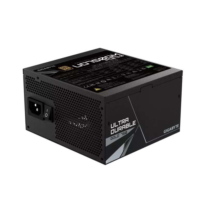 GIGABYTE UD750GM PG5 maitinimo blokas 750 W 20+4 kontaktų ATX ATX juodas