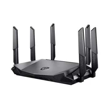 MSI RadiX AX6600 WiFi 6 Tri-Band belaidis maršrutizatorius Gigabit Ethernet Tri-band (2.4 GHz / 5 GHz / 5 GHz) Juoda
