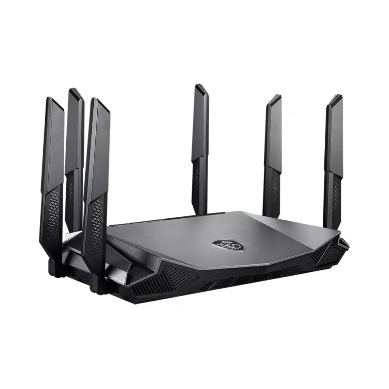 MSI RadiX AX6600 WiFi 6 Tri-Band belaidis maršrutizatorius Gigabit Ethernet Tri-band (2.4 GHz / 5 GHz / 5 GHz) Juoda