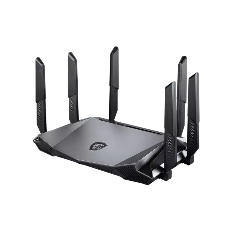 MSI RadiX AX6600 WiFi 6 Tri-Band belaidis maršrutizatorius Gigabit Ethernet Tri-band (2.4 GHz / 5 GHz / 5 GHz) Juoda