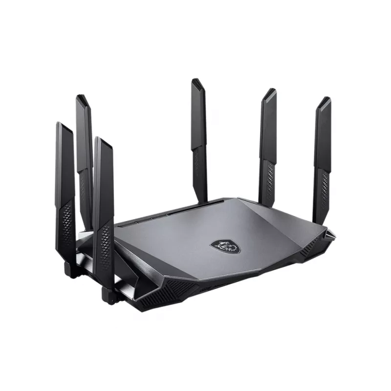 MSI RadiX AX6600 WiFi 6 Tri-Band belaidis maršrutizatorius Gigabit Ethernet Tri-band (2.4 GHz / 5 GHz / 5 GHz) Juoda