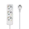 Microconnect GRU003W maitinimo ilgintuvas 1,8 m 3 kintamosios srovės lizdai Vidaus, baltas
