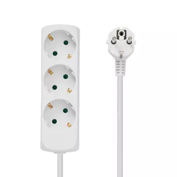 Microconnect GRU003W maitinimo ilgintuvas 1,8 m 3 kintamosios srovės lizdai Vidaus, baltas