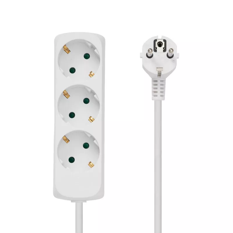 Microconnect GRU003W maitinimo ilgintuvas 1,8 m 3 kintamosios srovės lizdai Vidaus, baltas