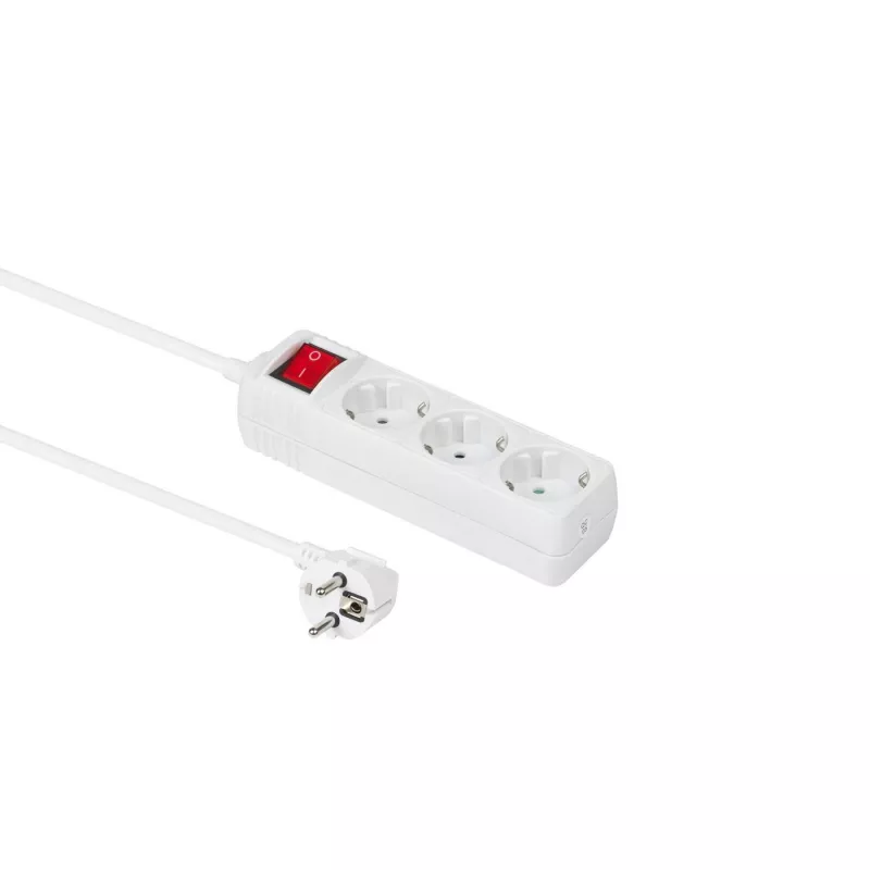 Microconnect GRU003W-SWITCH maitinimo ilgintuvas 1,5 m 3 AC lizdai Vidaus baltas