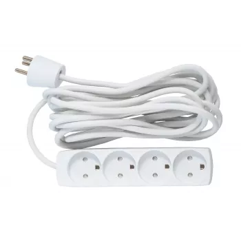 Microconnect GRU00450WDK maitinimo ilgintuvas 5 m 4 kintamosios srovės lizdai (-ų) Vidinis Baltas