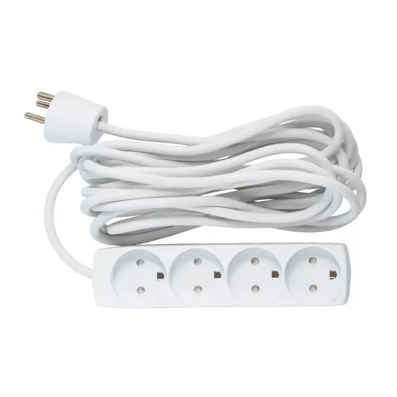 Microconnect GRU00450WDK maitinimo ilgintuvas 5 m 4 kintamosios srovės lizdai (-ų) Vidinis Baltas