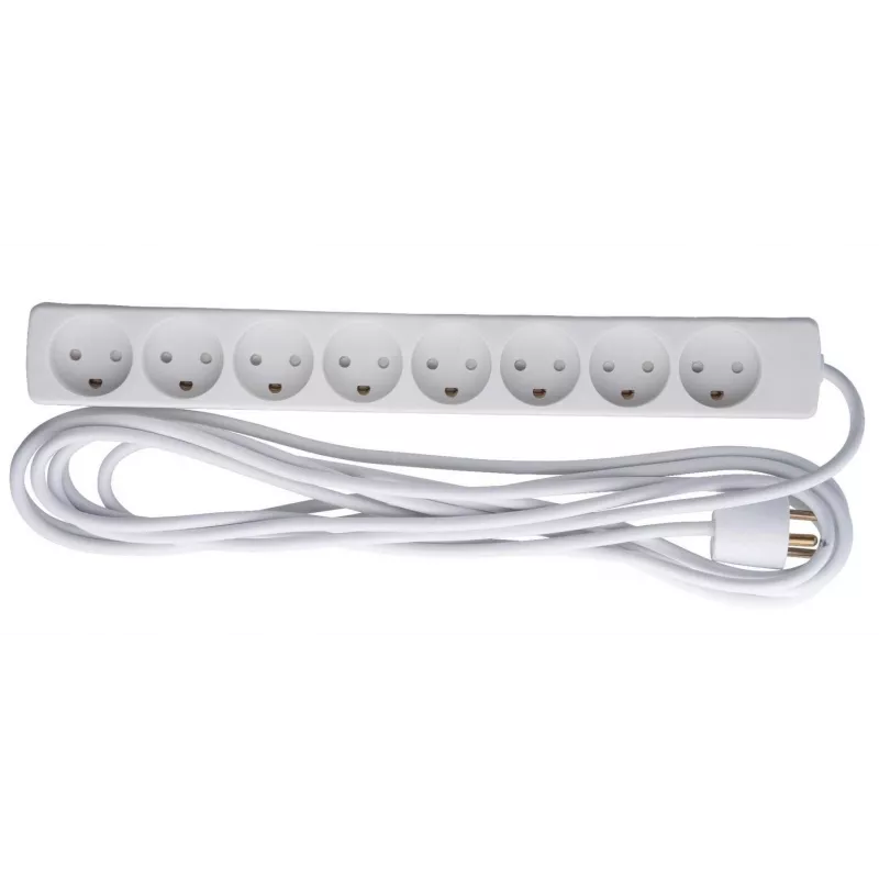 Microconnect GRU00850WDK maitinimo ilgintuvas 5 m 8 kintamosios srovės lizdai Patalpoms Balta