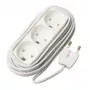 Maitinimo ilgintuvas Microconnect GRUELU3H050 5m 3 kintamosios srovės lizdai Baltas