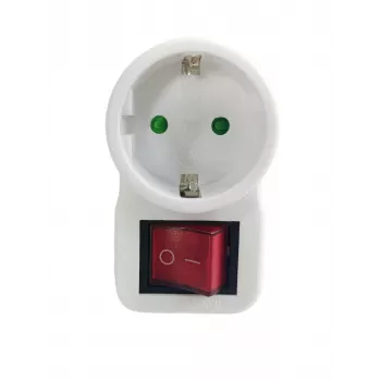 Microconnect GRUTIMER2 apsauga nuo viršįtampių balta 1 kintamosios srovės lizdas (-ai) 230 V