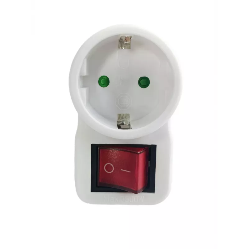 Microconnect GRUTIMER2 apsauga nuo viršįtampių balta 1 kintamosios srovės lizdas (-ai) 230 V