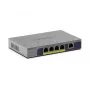 Nevaldomas 5 prievadų PoE komutatorius Netgear GS105P 1Gb Ethernet su maitinimo per Ethernet funkcija (GS105P-300EUS)