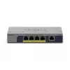 Nevaldomas 5 prievadų PoE komutatorius Netgear GS105P 1Gb Ethernet su maitinimo per Ethernet funkcija (GS105P-300EUS)