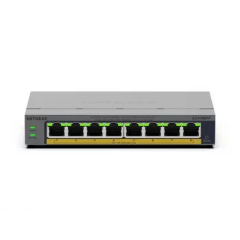 NETGEAR GS108EPP Nevaldomas Gigabit Ethernet (10/100/1000) maitinimo per Ethernet (PoE) stalinis/sieninis montavimas pilkas