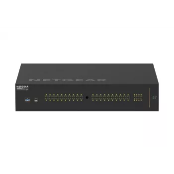 NETGEAR M4250-40G8XF-PoE++ valdomas L2/L3 gigabitinis eterneto (10/100/1000) komutatorius su maitinimu per eternetą (PoE) 2U juodas