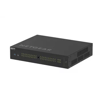 NETGEAR M4250-40G8XF-PoE++ valdomas L2/L3 gigabitinis eterneto (10/100/1000) komutatorius su maitinimu per eternetą (PoE) 2U juodas