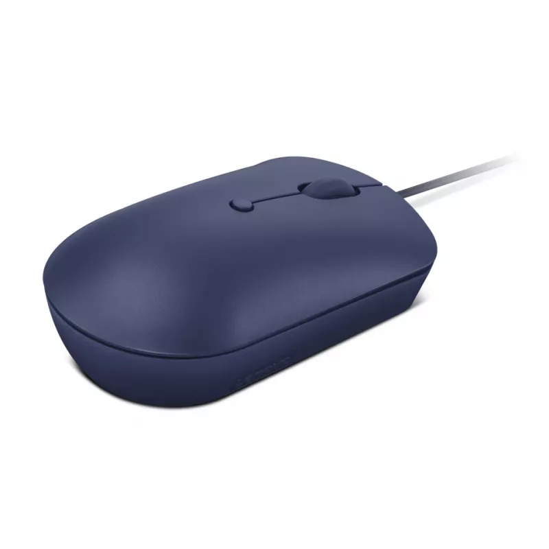 Laidinė USB-C optinė pelė Lenovo GY51D20878, abiem rankoms tinkama, 2400 DPI, 4 mygtukai, mėlyna