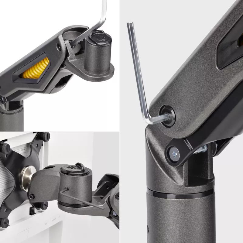StarTech.com stalinis monitoriaus laikiklis, iki 32 colių ekrano, maks. 10 kg, VESA 75x75/100x100, C formos spaustukas, visiškai pasukamas, mechaninė spyruoklė, atitinka TAA