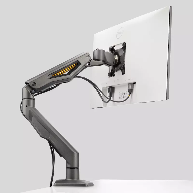 StarTech.com stalinis monitoriaus laikiklis, iki 32 colių ekrano, maks. 10 kg, VESA 75x75/100x100, C formos spaustukas, visiškai pasukamas, mechaninė spyruoklė, atitinka TAA