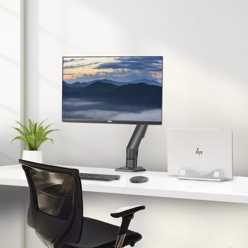 StarTech.com stalinis monitoriaus laikiklis, iki 32 colių ekrano, maks. 10 kg, VESA 75x75/100x100, C formos spaustukas, visiškai pasukamas, mechaninė spyruoklė, atitinka TAA