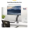 StarTech.com stalinis monitoriaus laikiklis, iki 32 colių ekrano, maks. 10 kg, VESA 75x75/100x100, C formos spaustukas, visiškai pasukamas, mechaninė spyruoklė, atitinka TAA