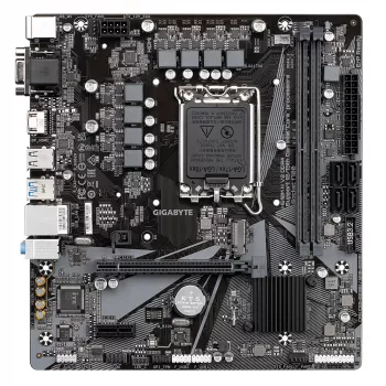 GIGABYTE H610M H V2 DDR4 pagrindinė plokštė – palaiko Intel Core 14 kartos procesorius, 6+1+1 hibridinis skaitmeninis VRM, iki 3200MHz DDR4 (OC), 1xPCIe 3.0 M.2, GbE LAN, USB 3.2 Gen 1