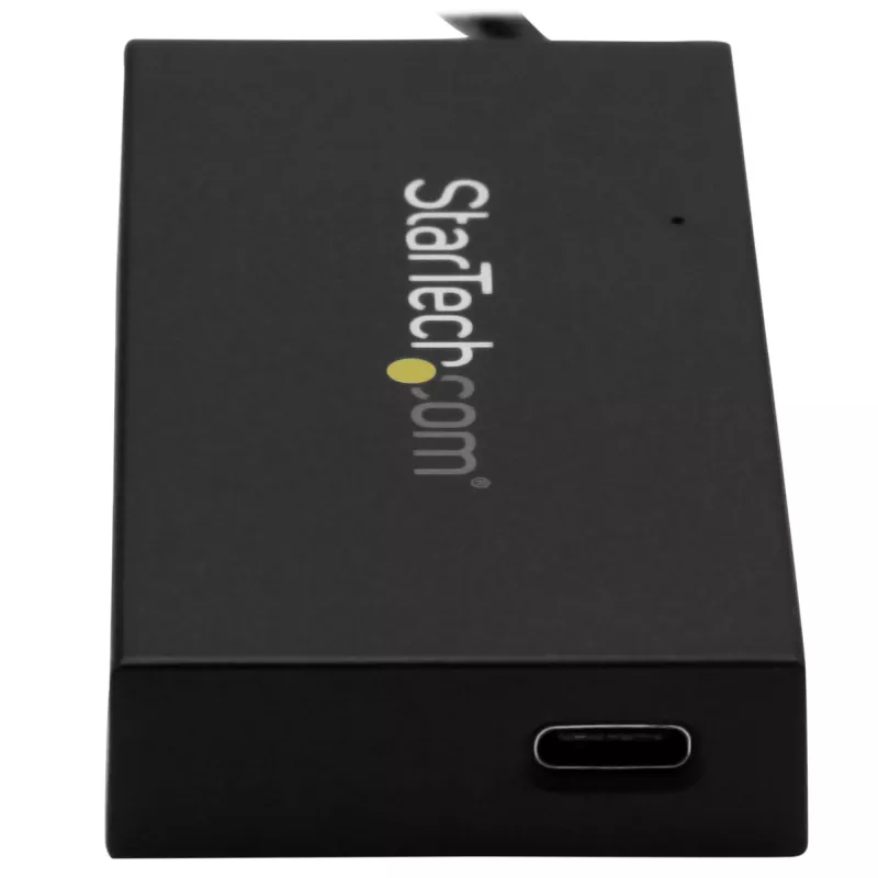 StarTech.com 4 prievadų USB 3.0 šakotuvas - USB Type-A šakotuvas su 1x USB-C ir 3x USB-A (SuperSpeed 5 Gbps) - maitinamas per USB magistralę arba išoriniu adapteriu - nešiojamas USB 3.2 Gen 1 BC 1.2 įkrovimo šakotuvas su maitinimo adapteriu
