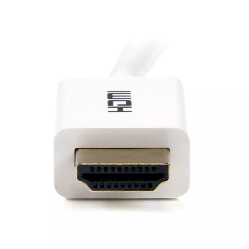 StarTech.com 3 m / 10 pėd. CL3 klasės HDMI laidas su Ethernet – sieniniam montavimui skirtas Ultra HD HDMI laidas – 4K 30Hz UHD didelės spartos HDMI laidas – 10,2 Gbps – HDMI 1.4 vaizdo/ekrano laidas – 30AWG, baltas