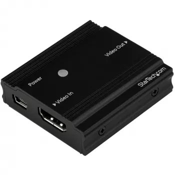 “StarTech.com” HDMI signalo stiprintuvas - HDMI plėstuvas - 4K 60Hz, 3840 x 2160 pikseliai, AV kartotuvas, 35 m, juodas, HDCP