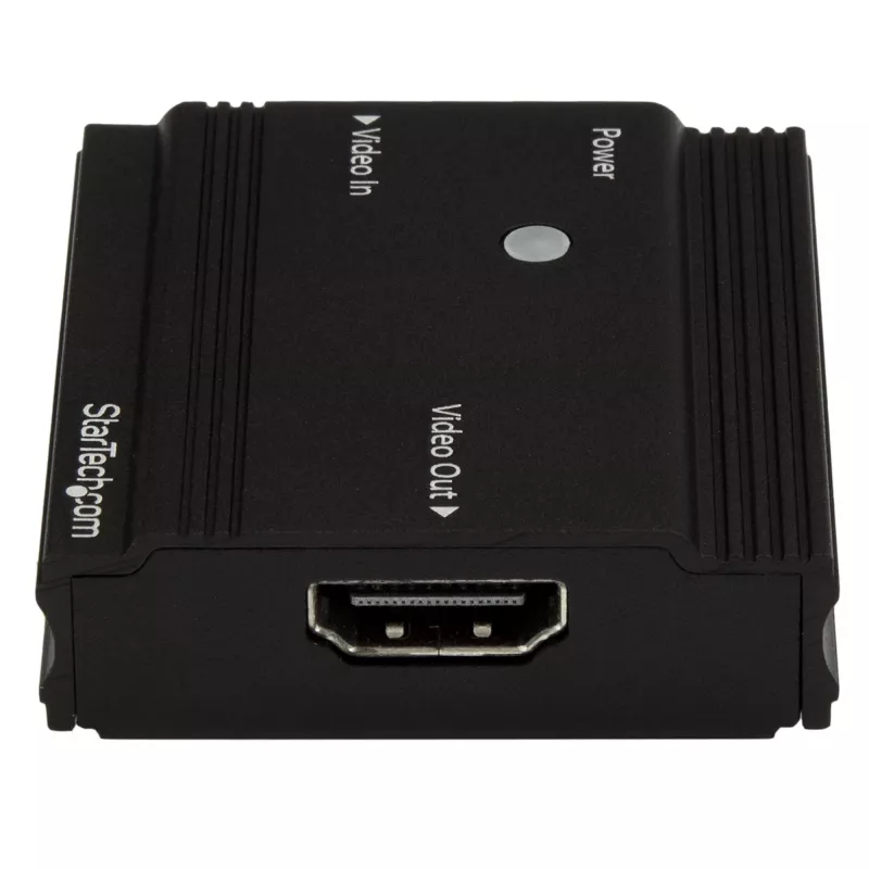 “StarTech.com” HDMI signalo stiprintuvas - HDMI plėstuvas - 4K 60Hz, 3840 x 2160 pikseliai, AV kartotuvas, 35 m, juodas, HDCP