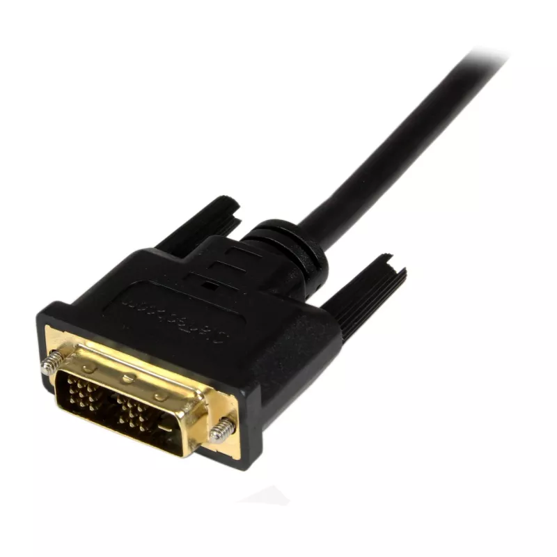 StarTech.com 1 m (3,3 pėd.) Mini HDMI į DVI kabelis – DVI-D į HDMI kabelis (1920x1200p) – 19 kontaktų HDMI Mini patinas į DVI-D patiną – skaitmeninio monitoriaus kabelio adapteris M/M – Mini HDMI į DVI adapteris