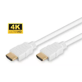Microconnect HDMI High Speed kabelis, 0,5 m, baltas