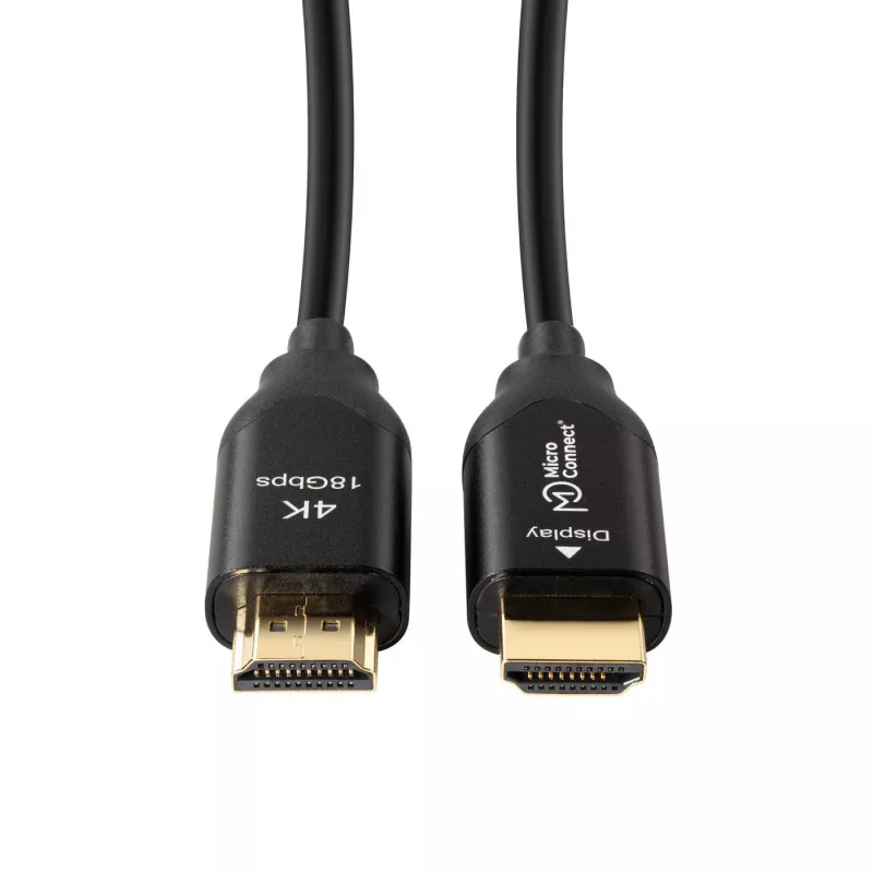 Microconnect Premium optinis HDMI laidas 10m, 10 m, HDMI A tipo (standartinis), HDMI A tipo (standartinis), 4096 x 2160 pikselių, 3D, juodas