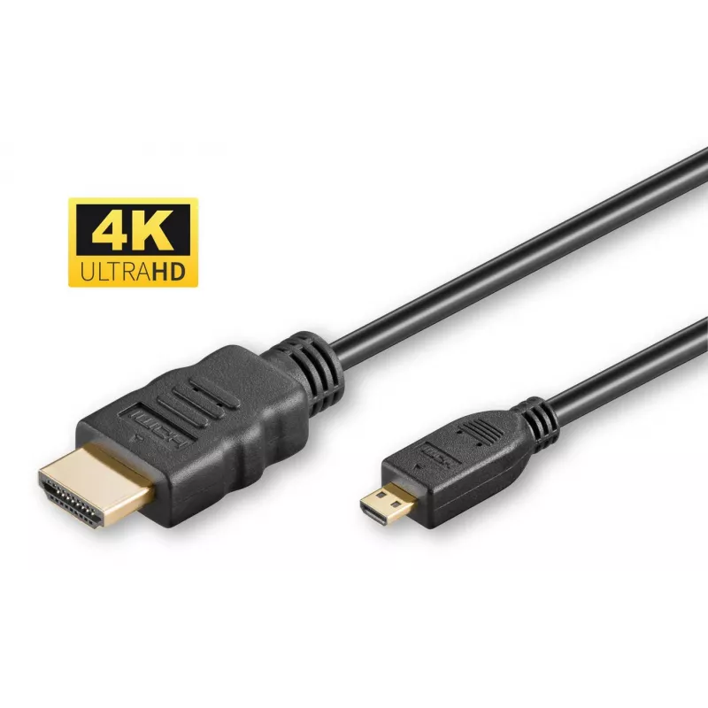 Microconnect 4K HDMI A-D kabelis, 2m