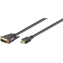 Microconnect HDM192411 vaizdo kabelio adapteris 1 m HDMI A tipo (standartinis) DVI-D juodas