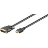 Microconnect HDM192415 vaizdo kabelio adapteris 5 m DVI-D HDMI Type A (Standartinis) Juodas