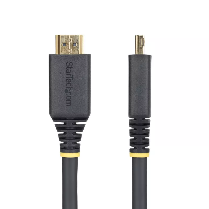StarTech.com 15 pėdų (4,5 m) didelės spartos HDMI laidas su fiksuojančiomis jungtimis, 4K 60Hz/1440p 144Hz, HDR10/HDCP 2.2/ARC, 18 Gbps, UHD HDMI 2.0 laidas televizoriui/monitoriui/ekranui, TPE apvalkalas