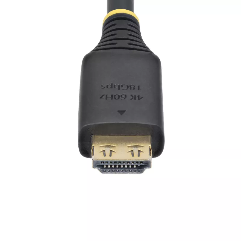 StarTech.com 15 pėdų (4,5 m) didelės spartos HDMI laidas su fiksuojančiomis jungtimis, 4K 60Hz/1440p 144Hz, HDR10/HDCP 2.2/ARC, 18 Gbps, UHD HDMI 2.0 laidas televizoriui/monitoriui/ekranui, TPE apvalkalas