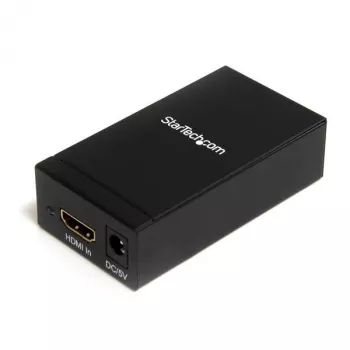 StarTech.com HDMI arba DVI į DisplayPort aktyvus keitiklis, Aktyvus vaizdo keitiklis, Maitinimas, Juoda, Plienas, CE, FCC, RoHS, 1920 x 1200 pikselių