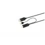 Microconnect HDMI-DP-CON1 vaizdo kabelio adapteris, 1 m, HDMI A tipo (standartinis) į DisplayPort, juodas