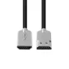 Microconnect HDMISUPERSLIM2M HDMI laidas 2 m HDMI A tipo (standartinis) juoda, metalinė