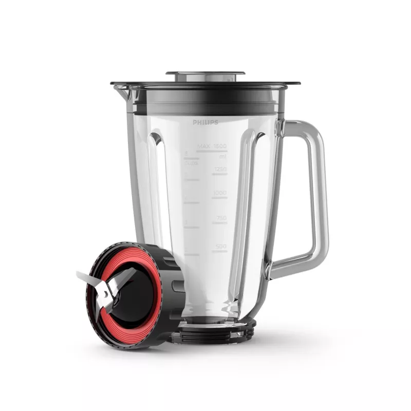 Stalo blenderis Philips 5000 serijos HR3030/00 — 2 L stiklinis dubuo, 1200 W, ledo smulkinimas, juodas