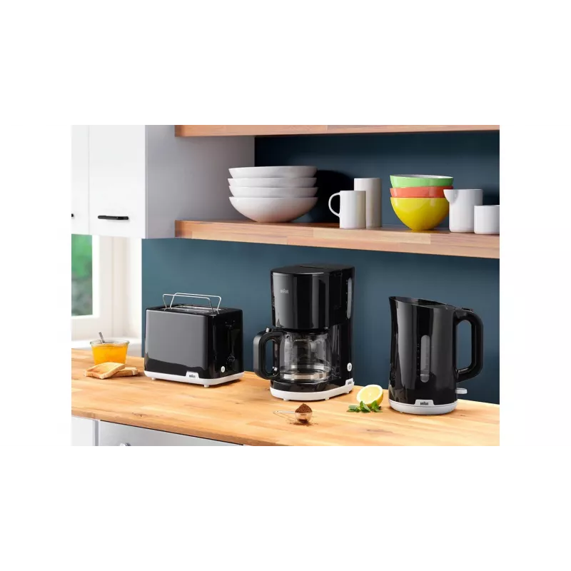 Braun HT1010BK skrudintuvas 2 riekėms, 900 W, juodas