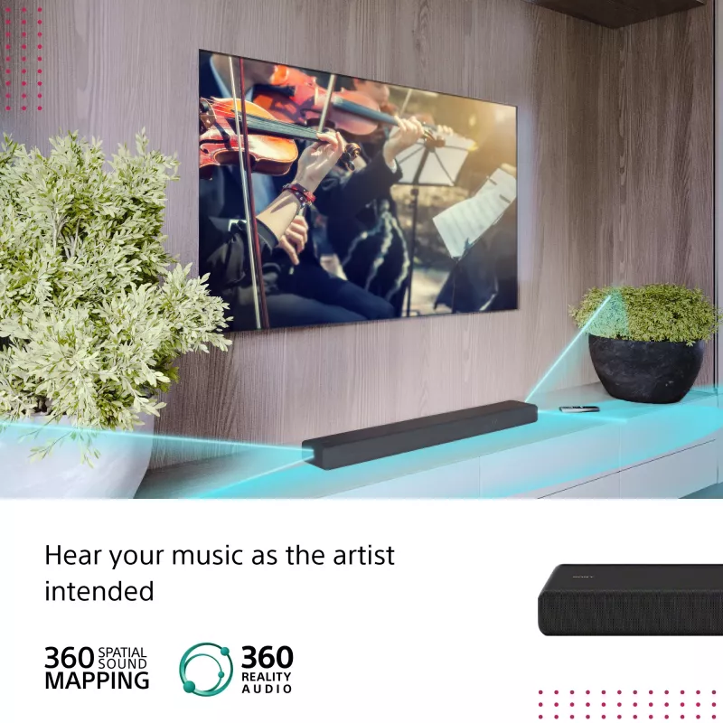 Garso juosta Sony HT-A3000 juoda 3.1 kanalai 250 W