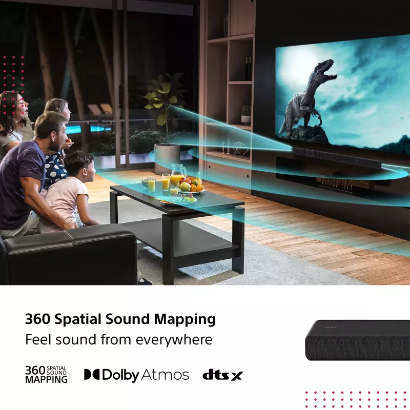 Garso juosta Sony HT-A3000 juoda 3.1 kanalai 250 W