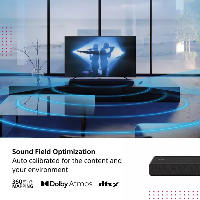 Garso juosta Sony HT-A3000 juoda 3.1 kanalai 250 W