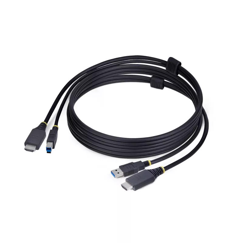 StarTech.com 1,8 m HDMI ir USB 5 Gbps KVM laidas, 4K 60 Hz, HDMI 2.0 ir USB kombinuotasis laidas KVM komutatoriams