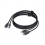 StarTech.com 1,8 m HDMI ir USB 5 Gbps KVM laidas, 4K 60 Hz, HDMI 2.0 ir USB kombinuotasis laidas KVM komutatoriams