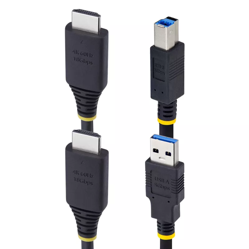 StarTech.com 1,8 m HDMI ir USB 5 Gbps KVM laidas, 4K 60 Hz, HDMI 2.0 ir USB kombinuotasis laidas KVM komutatoriams
